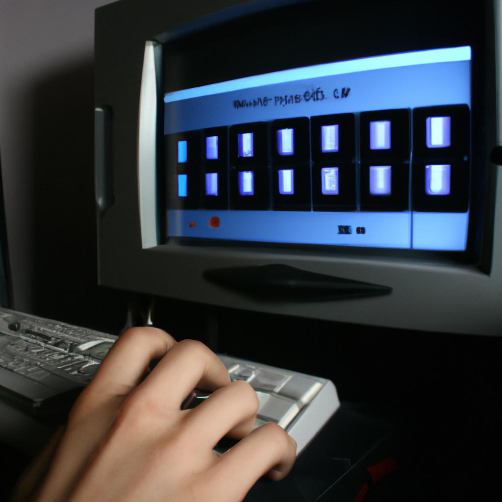 Person configuring computer system emulator